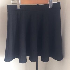 High-Waisted Black Mini Skirt